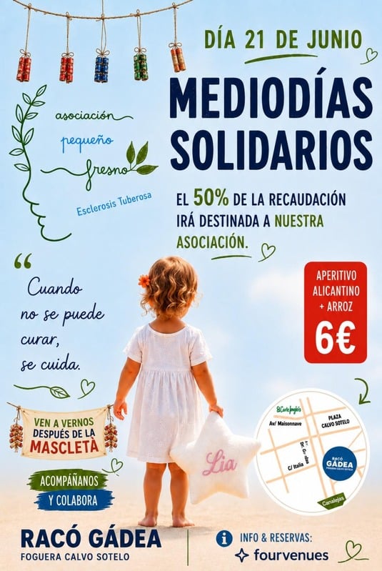 Mediodía solidario durante Hogueras 2026